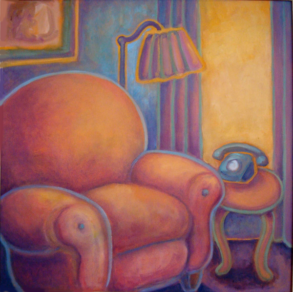Chair at Dawn, an oil painting by Ruth Councell